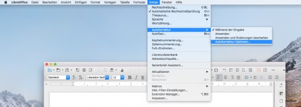 Libre Office Einstellung Zur Großschreibung ändern Tomedo Nutzerforum