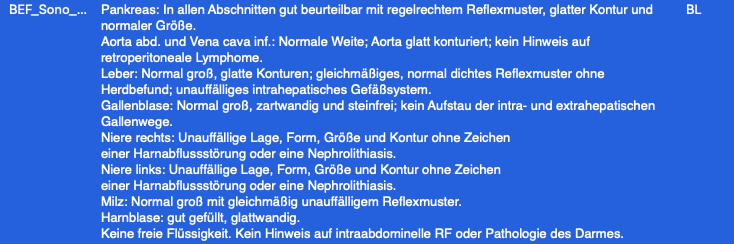 Ansicht in KK