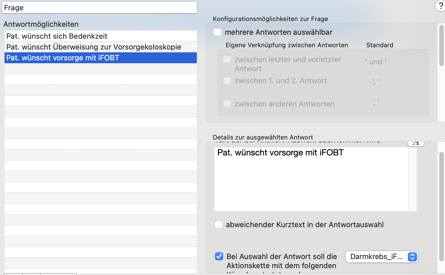 AK Textbaustein Ebene 1 für Auslöser 1